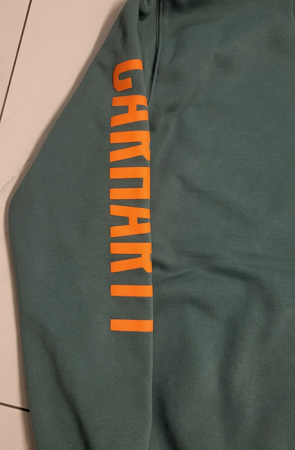 Carhartt WIP Rain Defender Hoodie Teal/Orange Sz M image indicator(2)