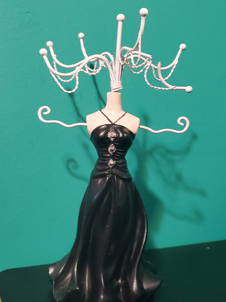 Black Dress Jewellery Holder