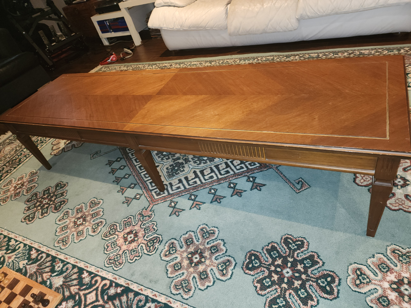 Long Wooden Coffee Table