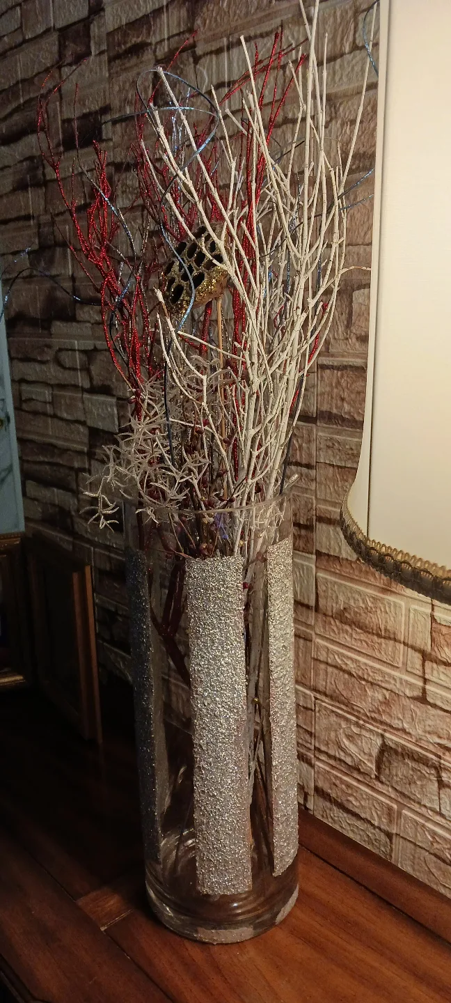 Decorative Glass Vase with Glitter $14 image indicator(2)