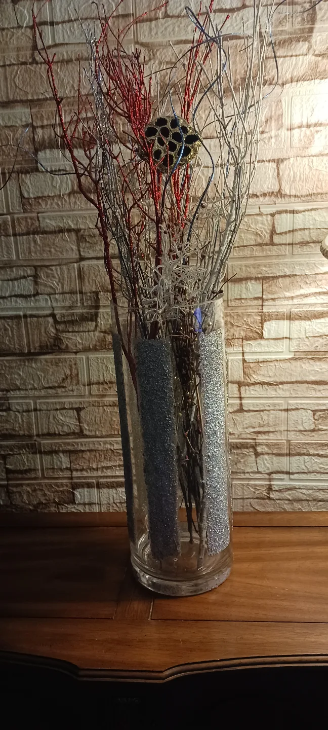 Decorative Glass Vase with Glitter $14 image indicator(3)
