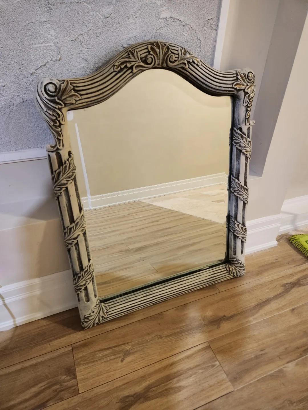 Ornate Antique White Mirror. New. image indicator(3)