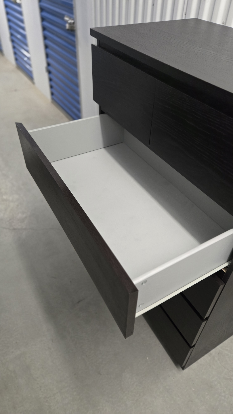 IKEA MALM 5-drawer Chest - Black-Brown - photo 3
