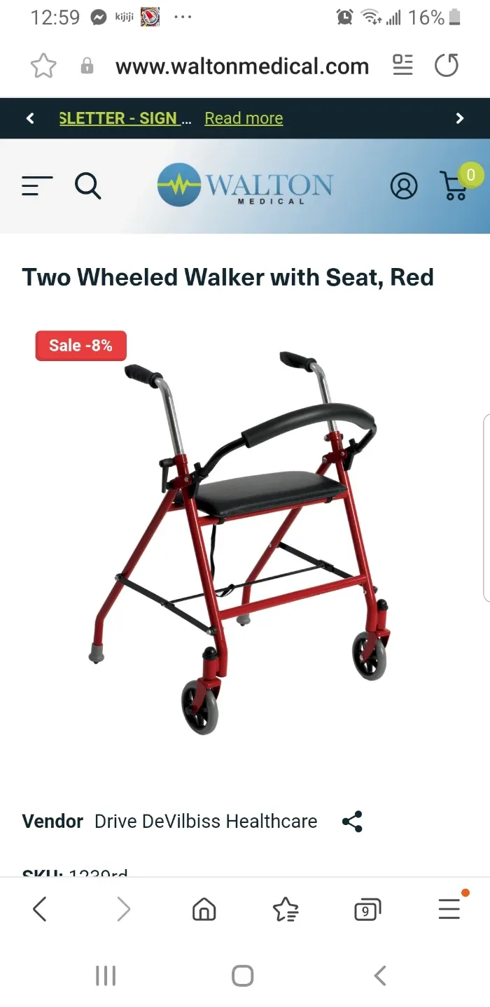 drive 2 wheel walker brand new image indicator(3)