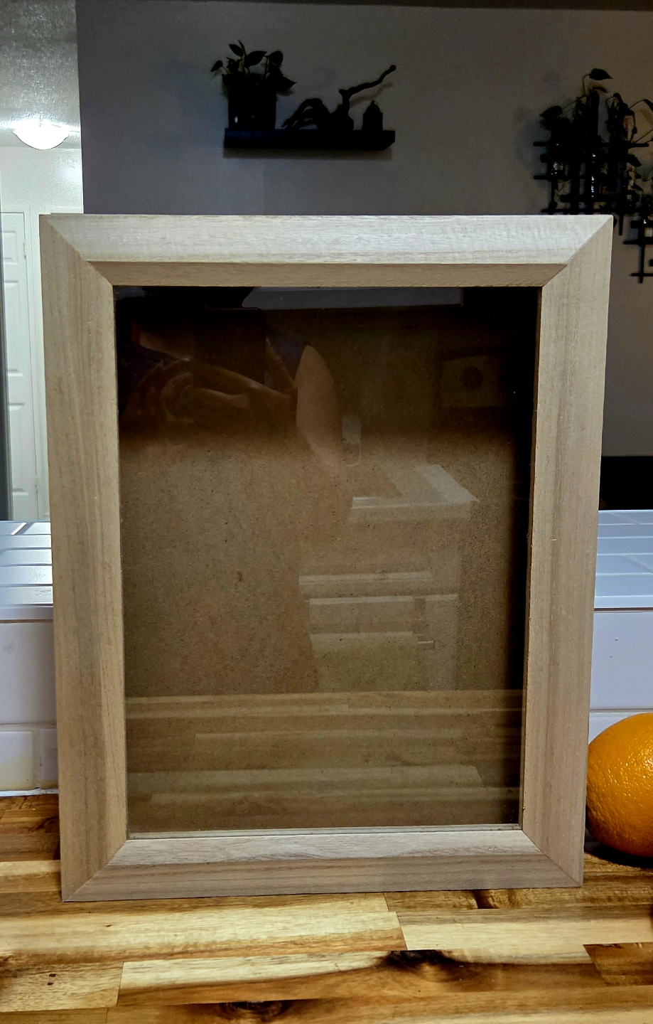 Wooden Shadow Boxes Display Case with Glass Front