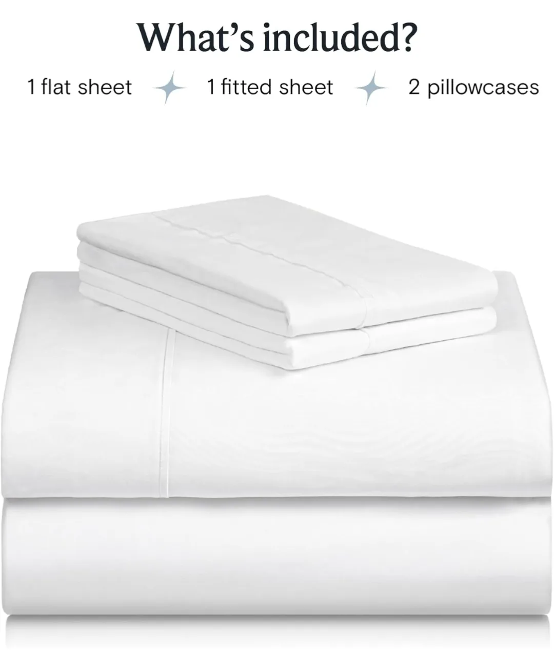 BRAND NEW Queen and King Size 6 Piece Sheet Set - White image indicator(3)