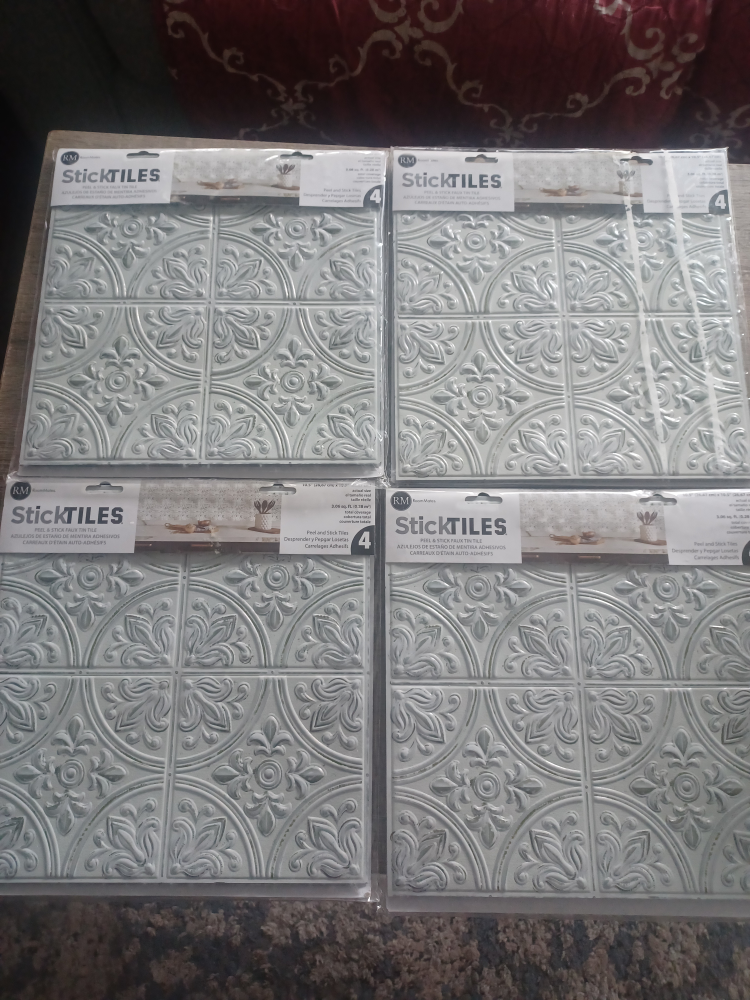 4 Packs of StickTiles Peel and Stick Tiles