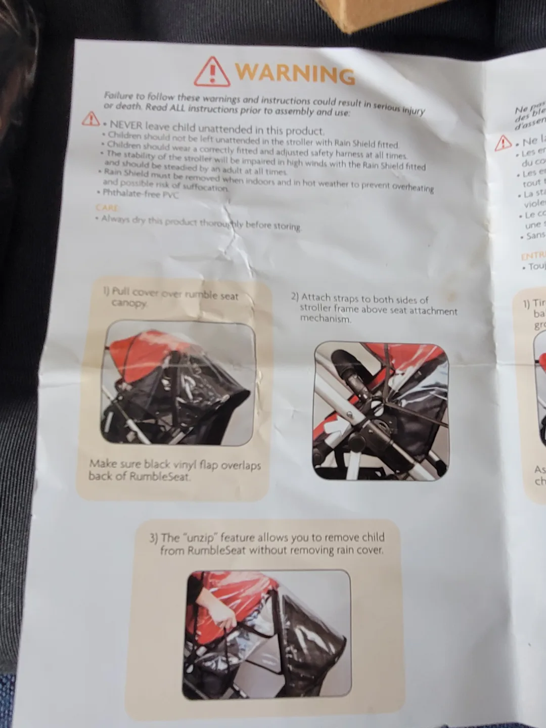UPPAbaby Vista Rumble Seat Rain Cover image indicator(3)