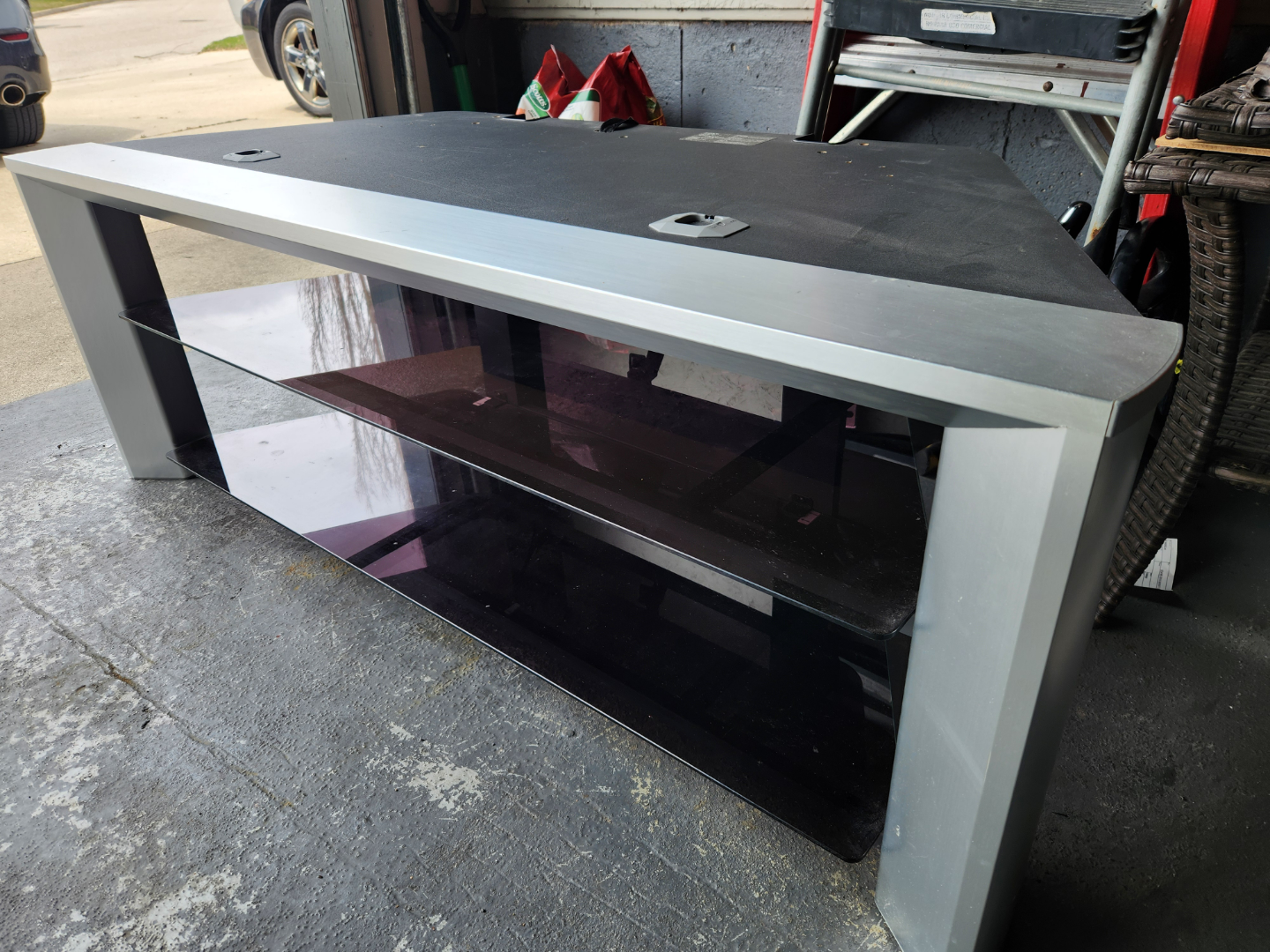 Sony TV Stand with Glass Shelves - photo 2