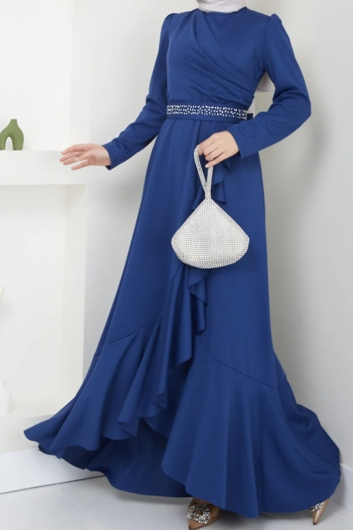 Navy Blue Evening Dress