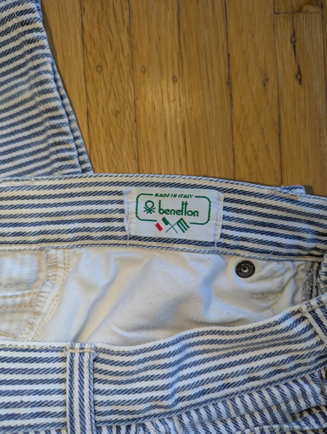 Vintage United Colours of Benetton Striped Trousers image indicator(4)