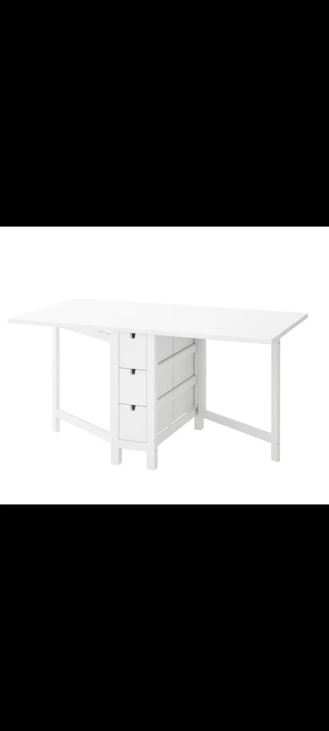 IKEA NORDEN White gateleg Table image indicator(2)