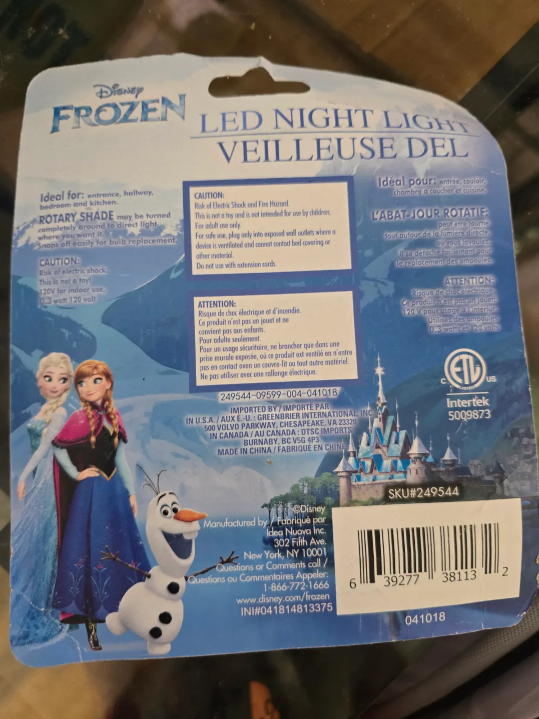 Disney Frozen LED Night Light image indicator(2)