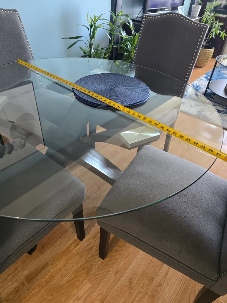 Glass-top Dining Table Set with Four Chairs image indicator(5)