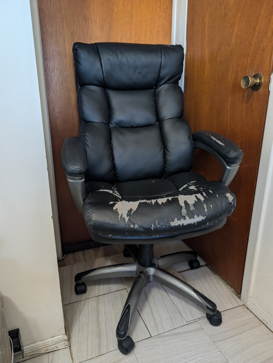 Black Leather Office Chair