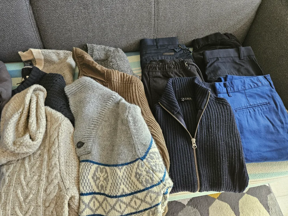 Men's Clothing Bundle - Shirts, Pants, Sweaters image indicator(3)