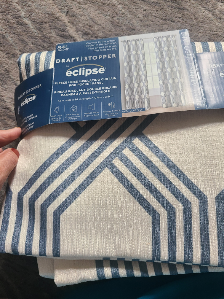 Eclipse Draft Stopper Fleece Lined Insulating Curtain Panel - photo 3