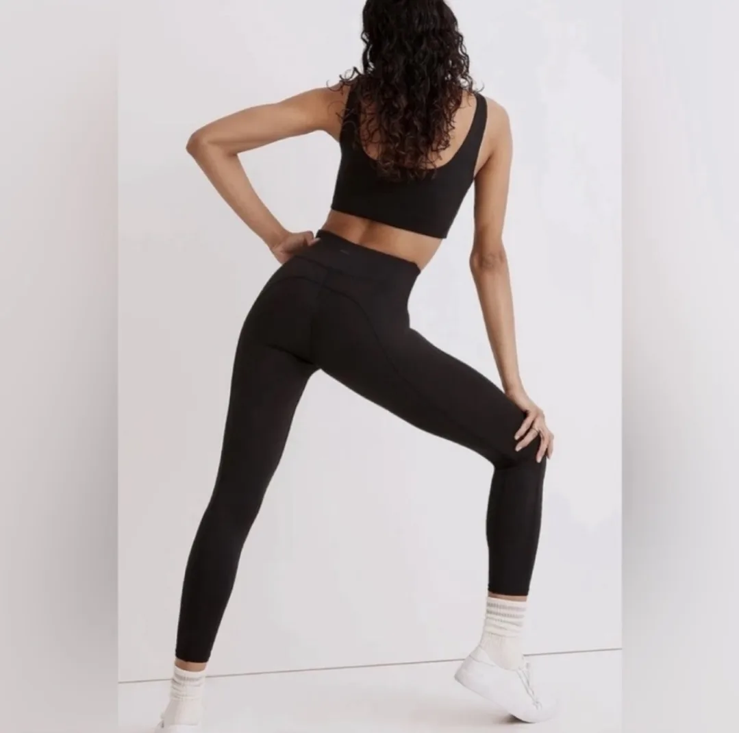 Madewell MWL Black Size Small Leggings💚 image indicator(2)