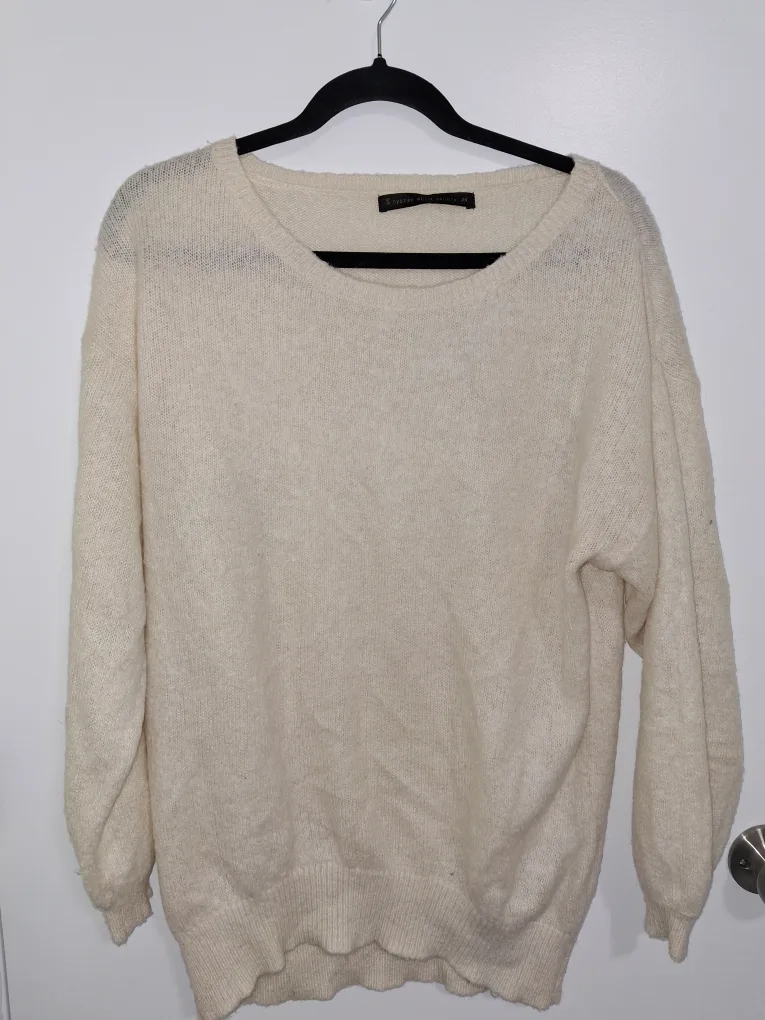 Hyphen World Gallery Cream Knit Sweater thumbnail
