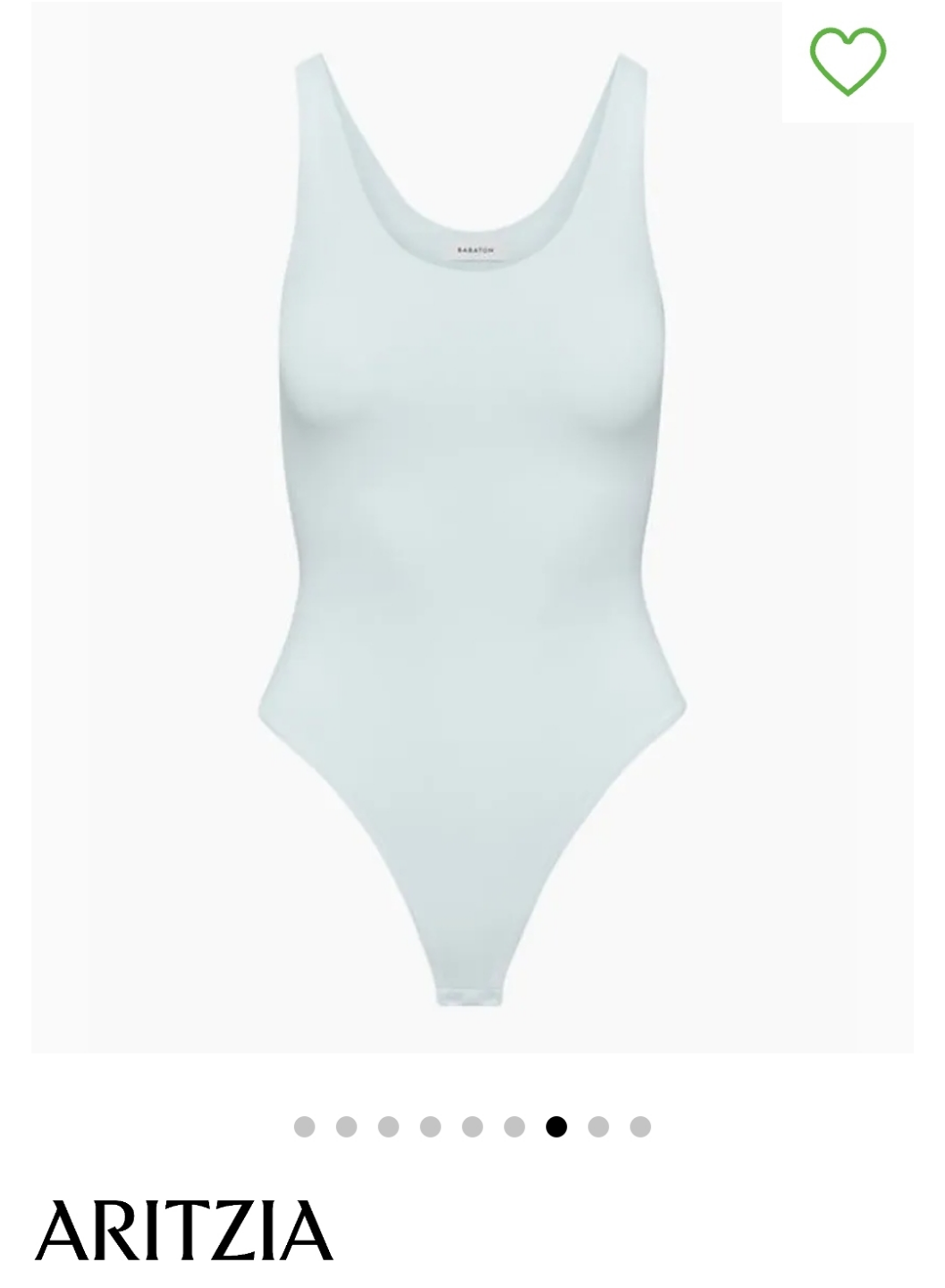 Aritzia Contour Scoopneck Bodysuit - Light Blue - photo 3