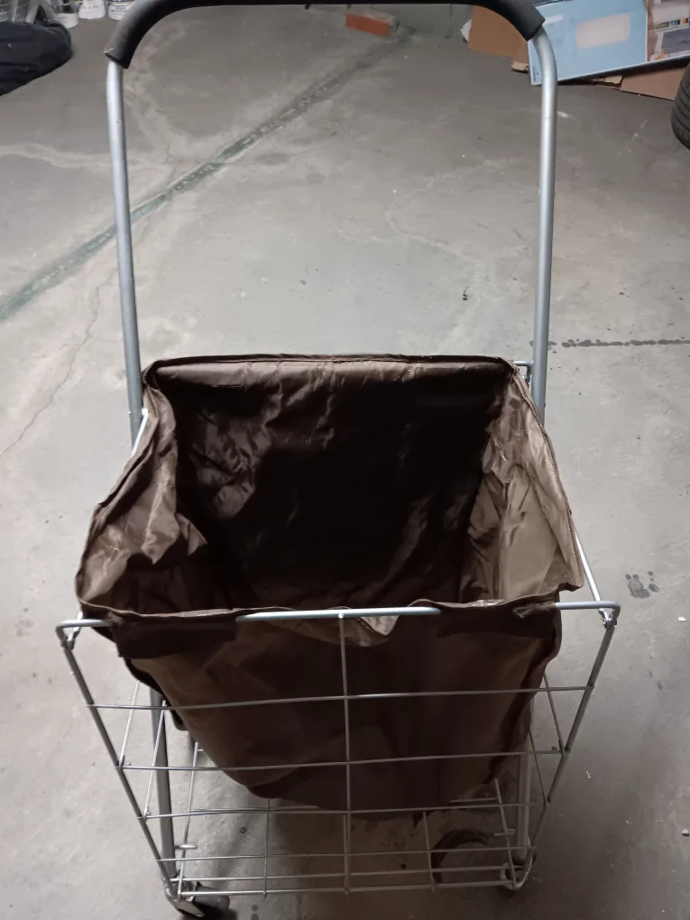Rolling Laundry Cart with Fabric Hamper thumbnail