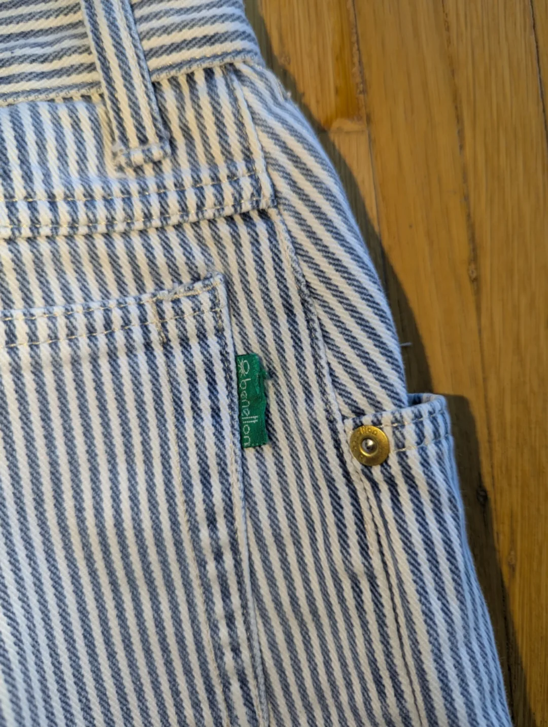 Vintage United Colours of Benetton Striped Trousers image indicator(6)