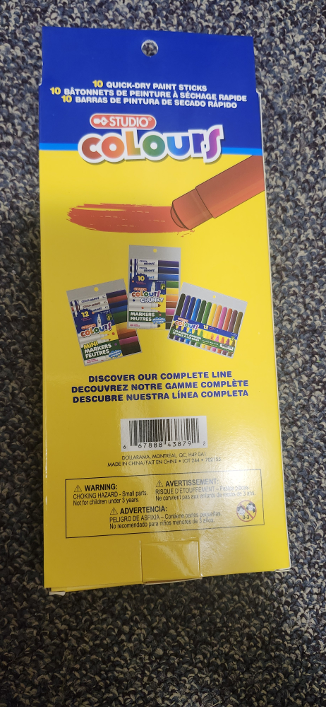 Studio Colours Washable Paint Sticks - 10 Pack - photo 2