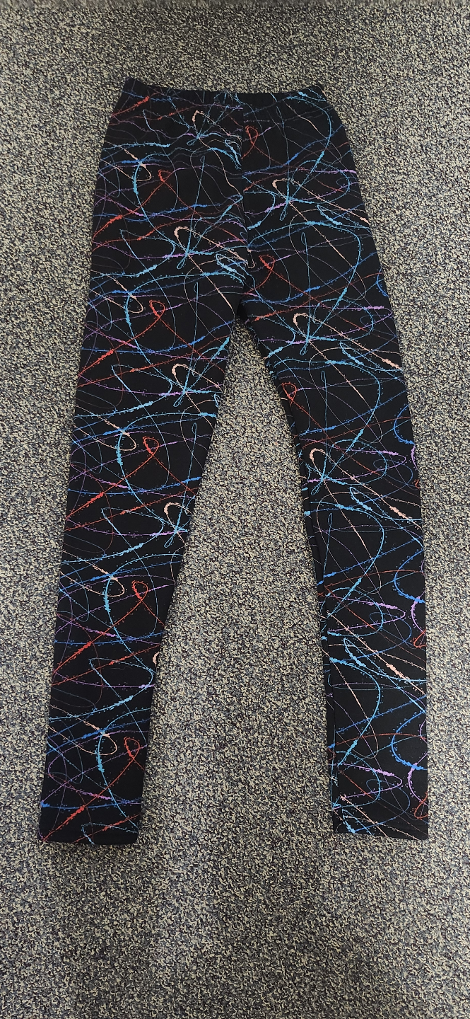 Girls' Fleece-Lined Leggings - Size 7-8