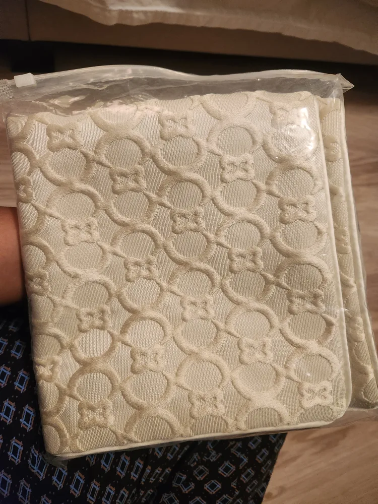 Elegant Beige Velvet Cushion Cover with Intricate Pattern 💚 image indicator(6)