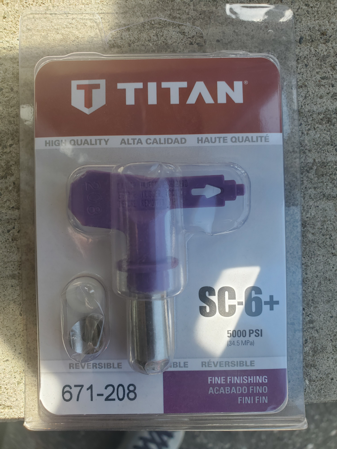 Titan SC-6+ Fine Finishing Spray Tip 671-208