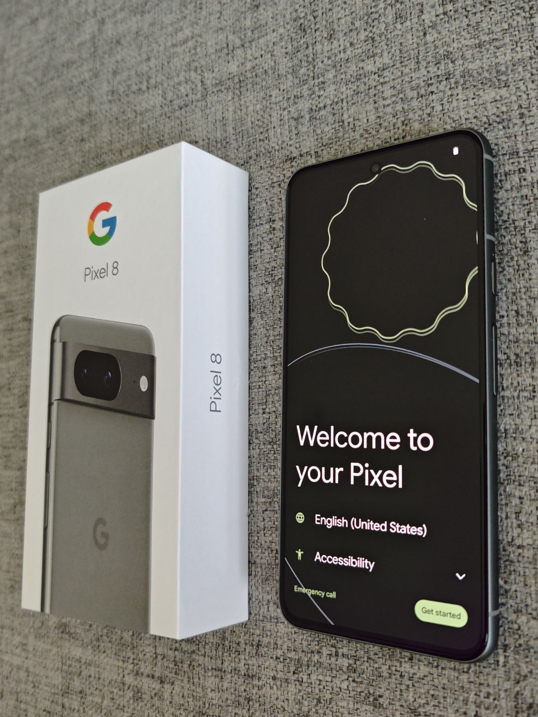 *Like New* Google Pixel 8, 256 GB, Hazel, Unlocked - photo 3