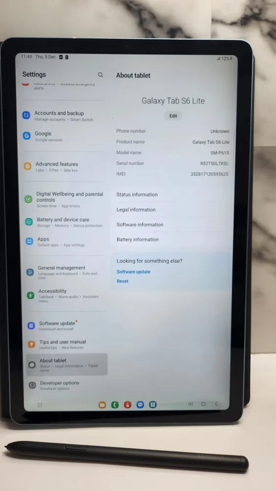Samsung Galaxy Tab A7 Lite with S Pen and Case image indicator(7)
