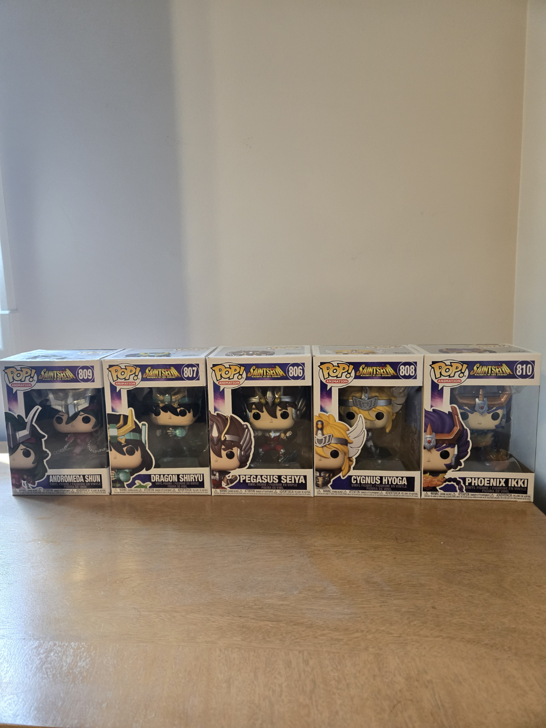 Five Saint Seiya Funko Pops!