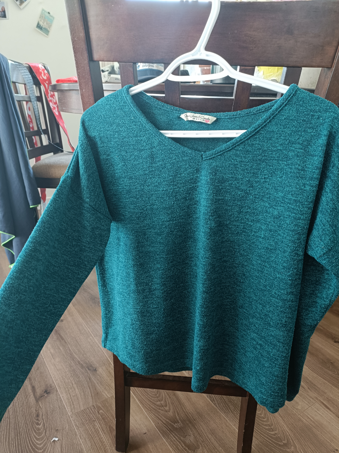 Teal long sleeve sweater - size XL