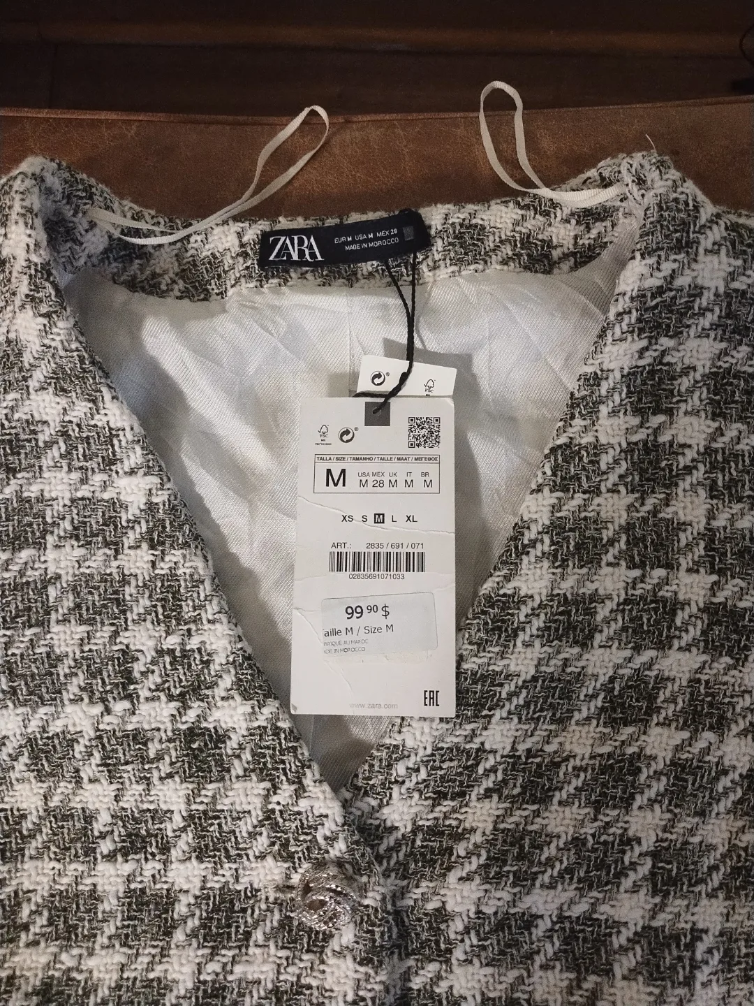 Zara Two-Piece Tweed Set, Size M  New, with tags image indicator(2)