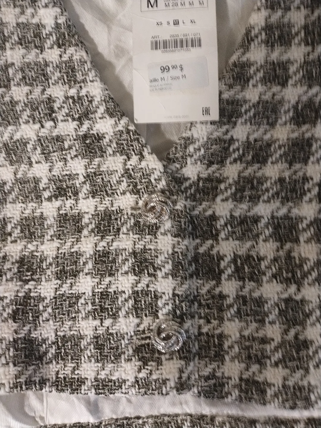 Zara Two-Piece Tweed Set, Size M  New, with tags image indicator(3)