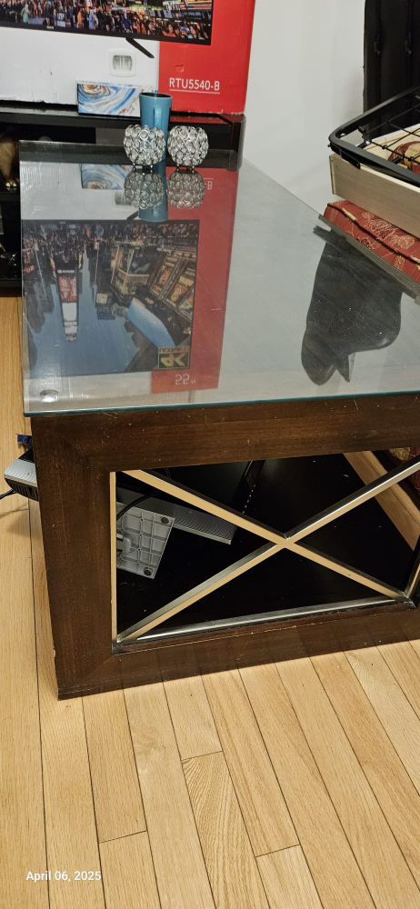 Glass Top Coffee Table - photo 2