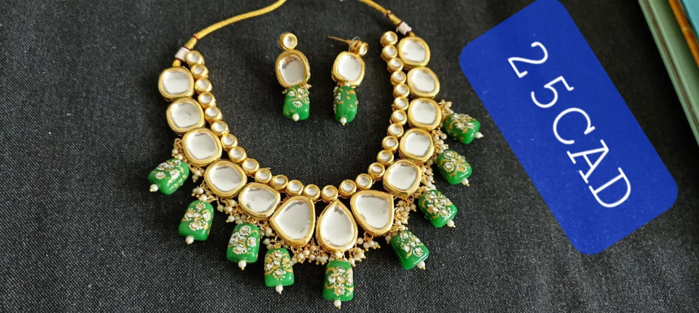 BRAND NEW Gorgeous Kundan Necklace Sets  💚 image indicator(4)