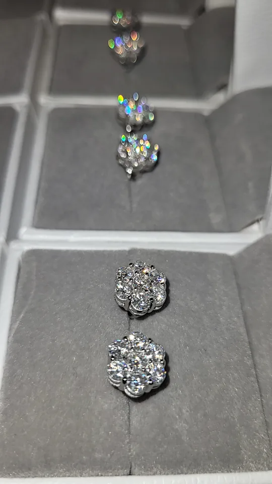 honeycomb/Flower Stud Earrings image indicator(6)