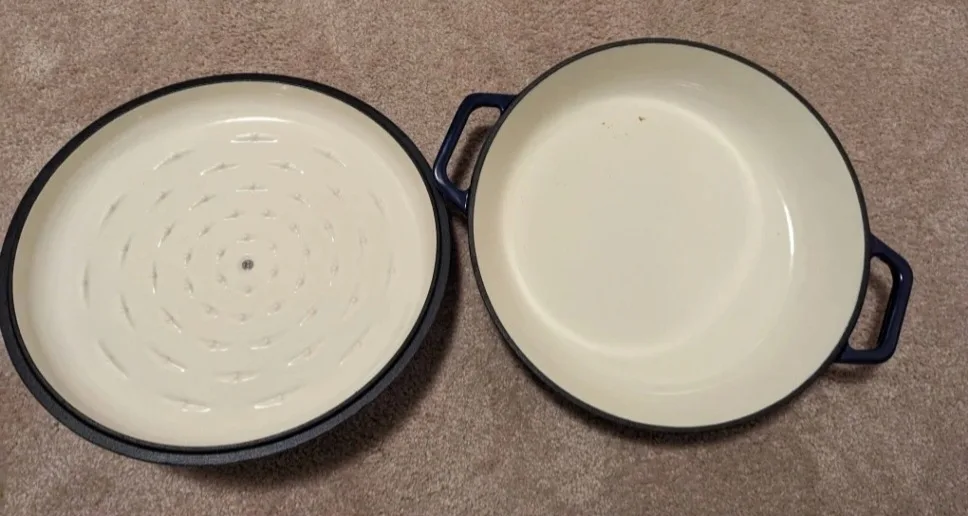 💚 Tfal new cast iton 3.5-quart  Deep Blue image indicator(2)