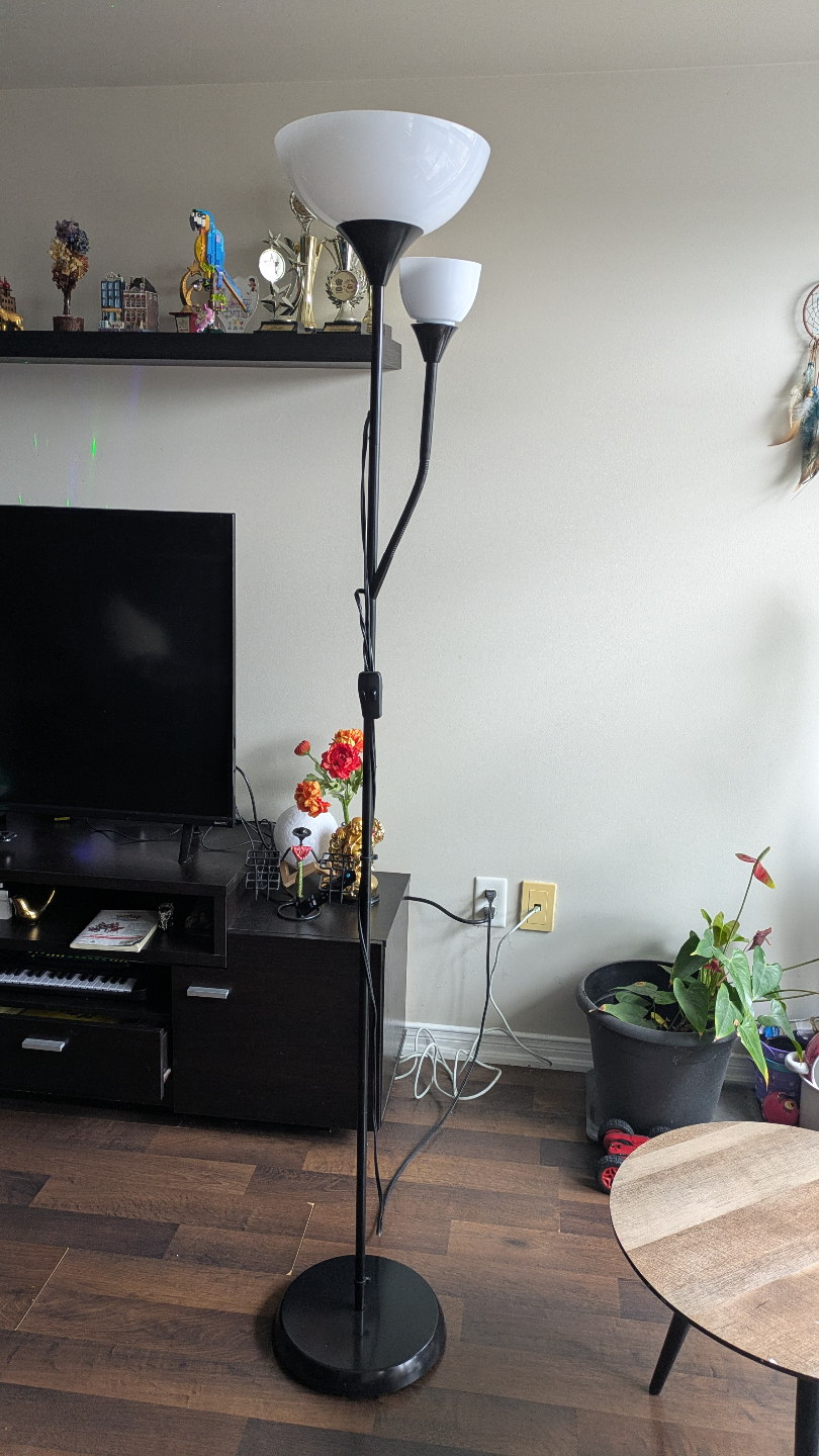 Ikea Two-Light Black Floor Lamp - photo 2
