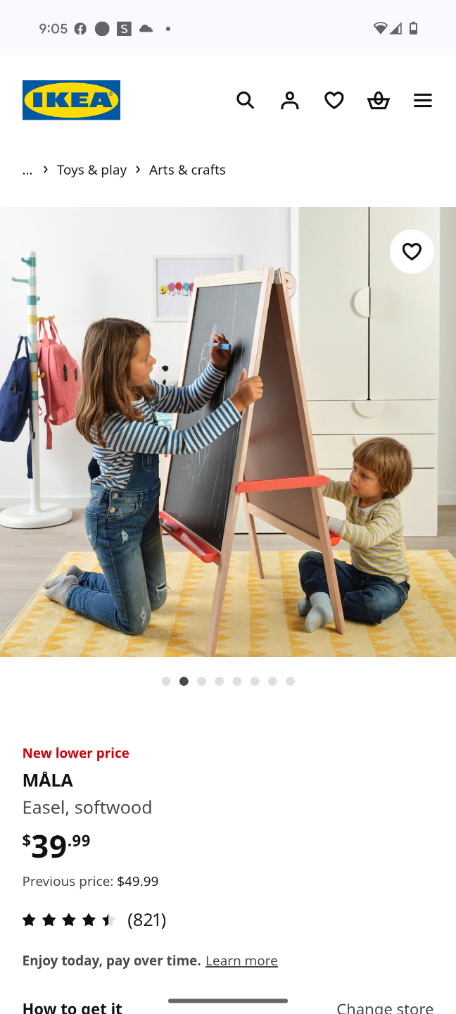 IKEA MALA Easel - Kids Art Easel - photo 2