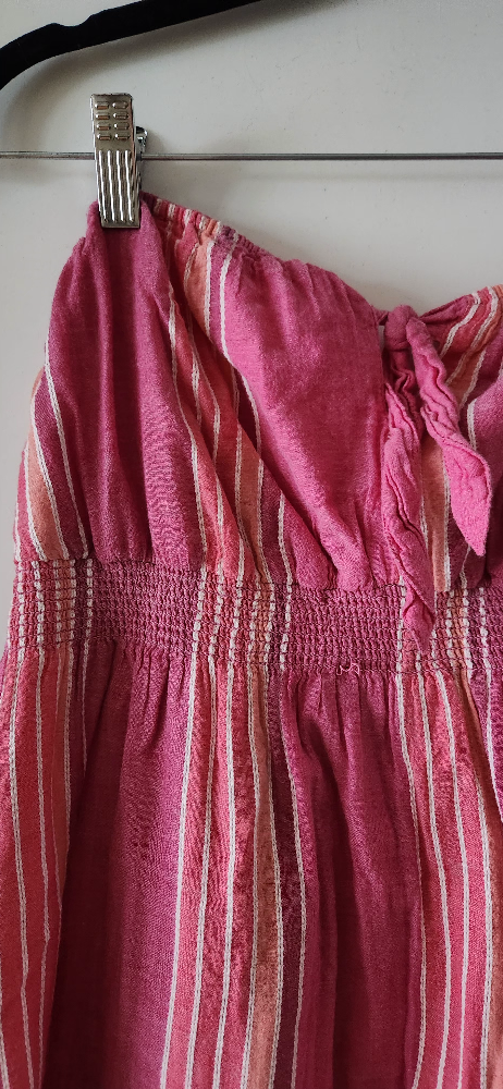 Pink and White Striped Tube Dress - photo 2