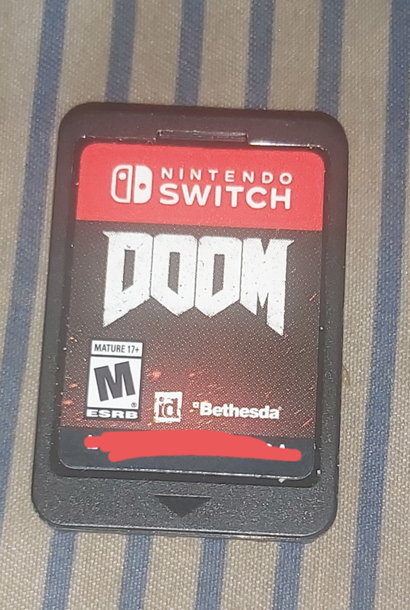 DOOM Nintendo Switch Game Cartridge