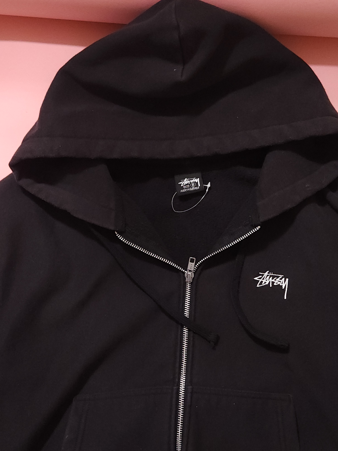 Stüssy Black Zip-Up Hoodie - photo 2