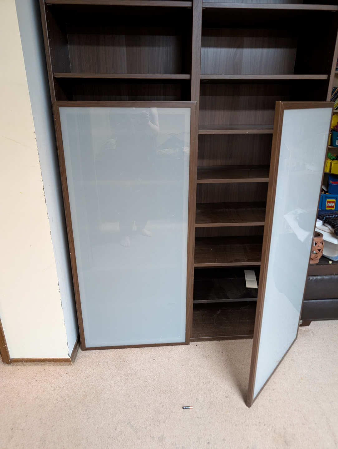 IKEA BILLY Bookcase with Glass Doors - photo 2