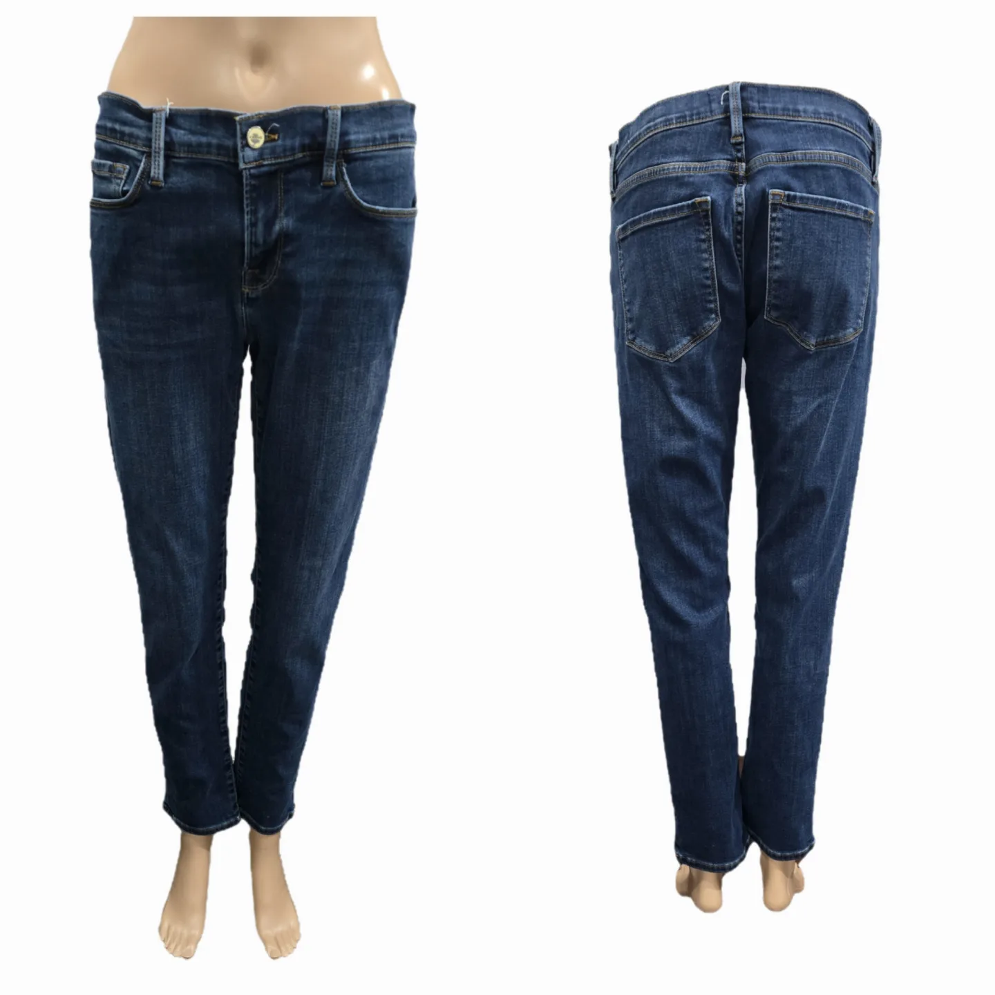 Women's FRAME Le Garcon Slim Boyfriend Jeans Size 26-28 image indicator(4)