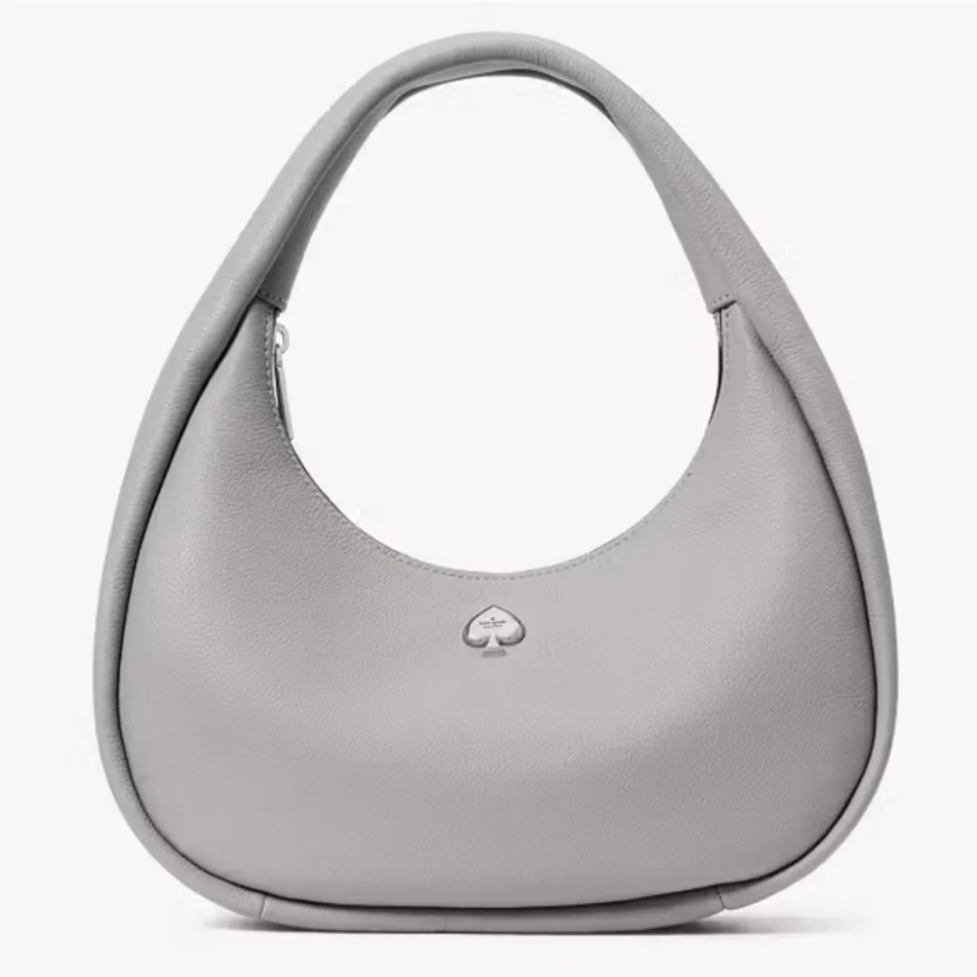 Kate Spade New York Grey Leather Shoulder Bag image indicator(2)