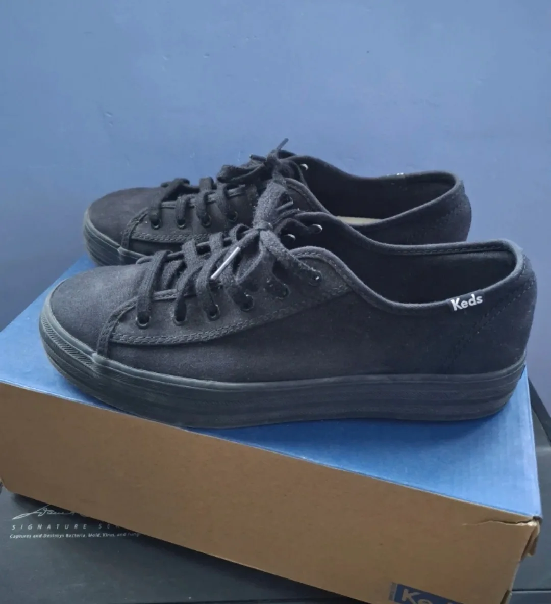 Black Platform Sneakers - Size 7.5W image indicator(2)