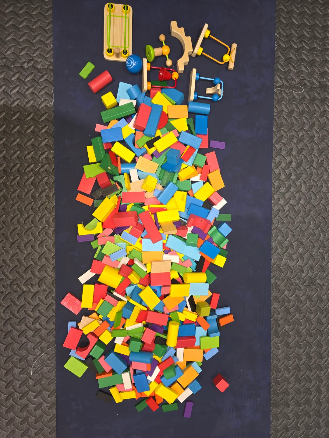Wooden Block Domino Set with Activity Parts thumbnail